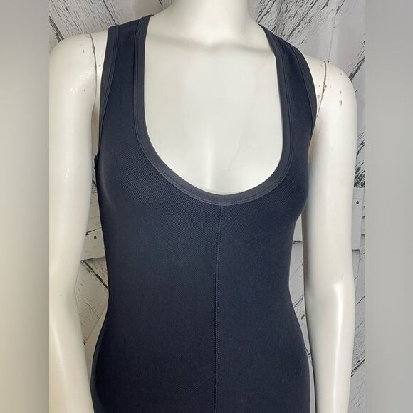 James Perse Midi Dress Stretch Fitted Sleeveless 1 (S) - Picture 2 of 8